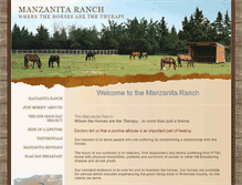 Tablet Screenshot of manzanitaranch.org